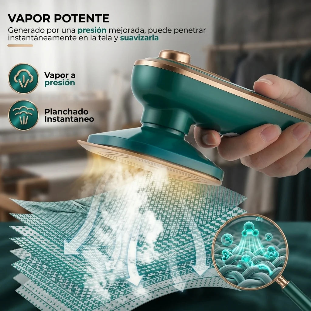 Plancha a Vapor de Mano Portatil