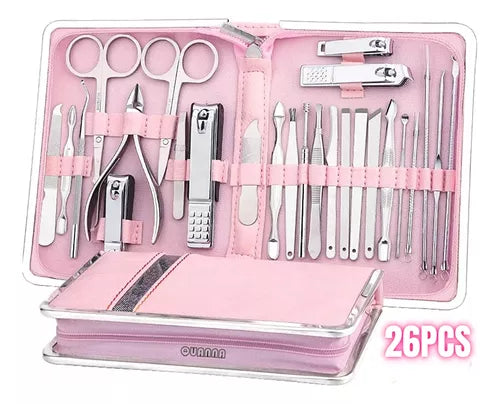 SET DE 26 PIEZAS ROFESIONAL PARA MANICURA Y PEDICURA