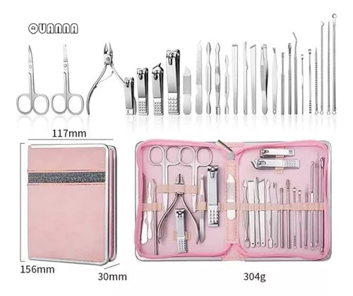 SET DE 26 PIEZAS ROFESIONAL PARA MANICURA Y PEDICURA