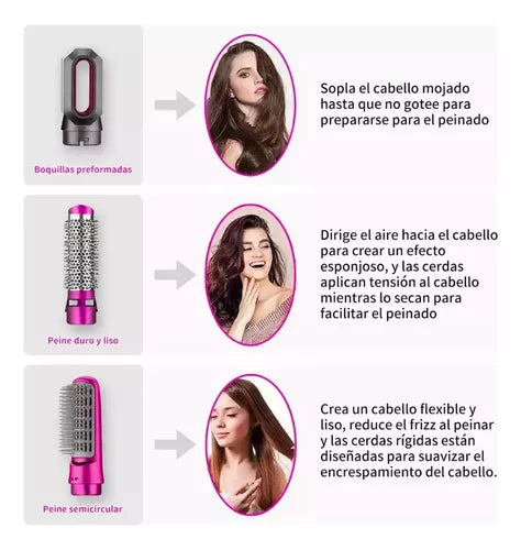 Cepillo 5 en 1 - Ellegance DeLuxe