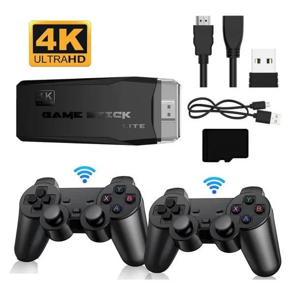 GAMESTICK 4K PRO HD (+22,000 JUEGOS) + 2 CONTROLES