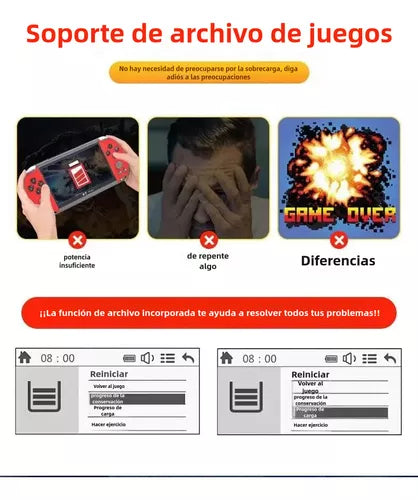 Consola Portatil con 10,000 Juegos