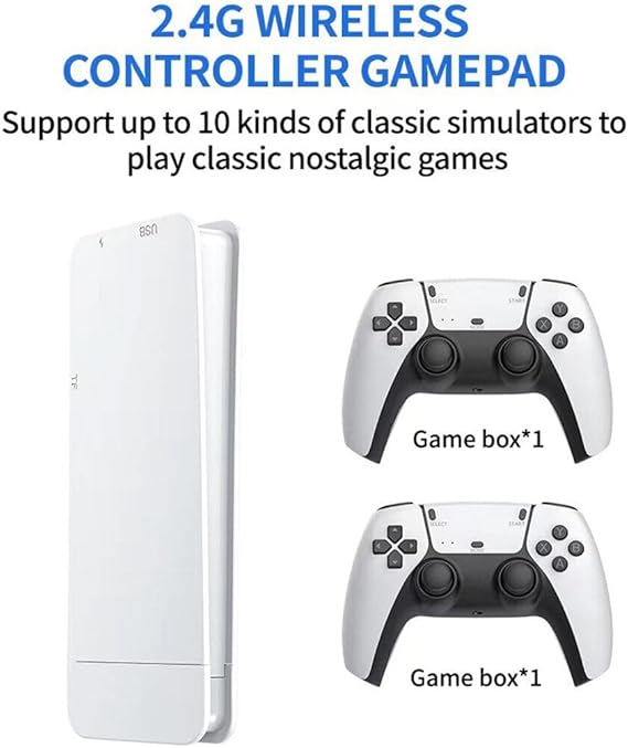 GameStick White 4K PRO  (+20,000 Juegos) + 2 Controles