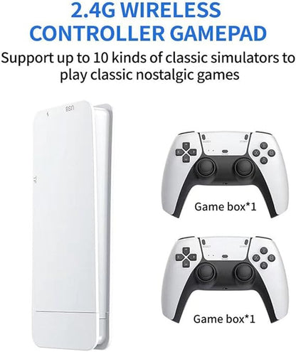 GameStick White 4K PRO  (+20,000 Juegos) + 2 Controles