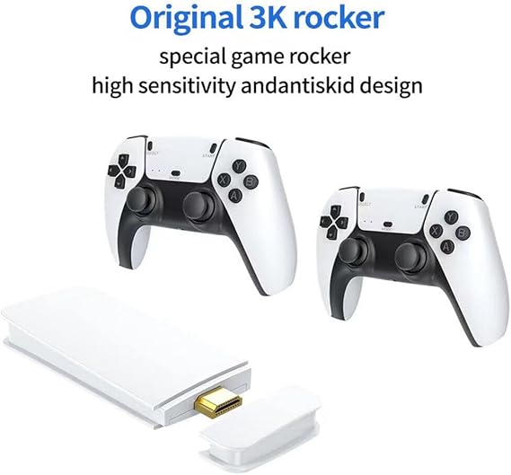 GameStick White 4K PRO  (+20,000 Juegos) + 2 Controles
