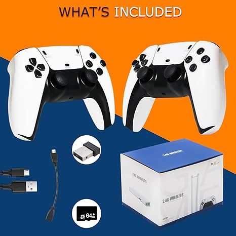 GameStick White 4K PRO  (+20,000 Juegos) + 2 Controles