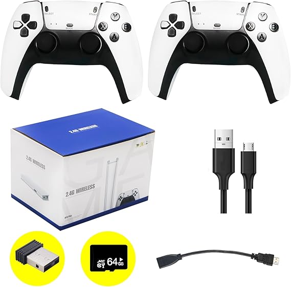 GameStick White 4K PRO  (+20,000 Juegos) + 2 Controles