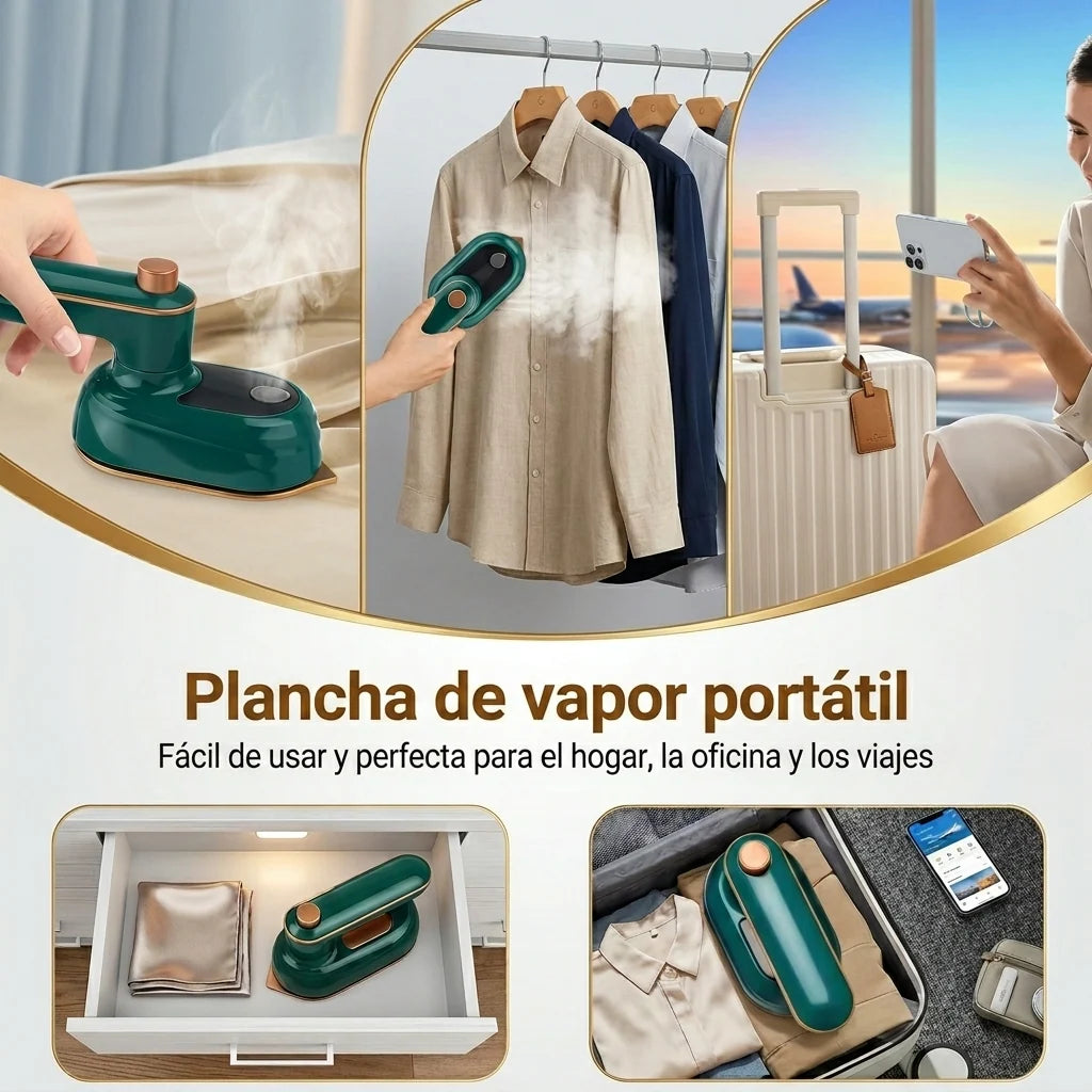 Plancha a Vapor de Mano Portatil