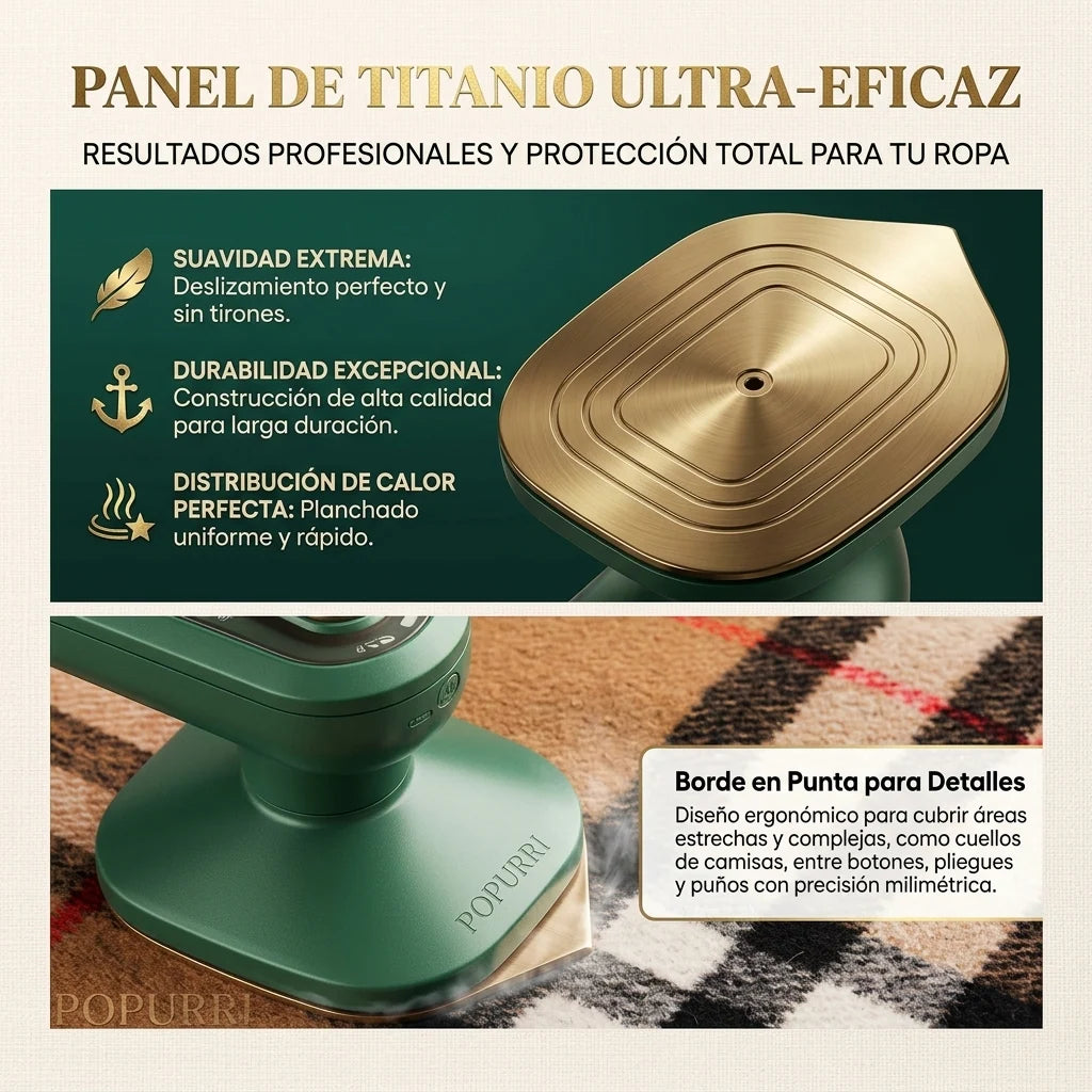 Plancha a Vapor de Mano Portatil