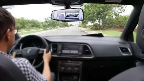 ESPEJO RETROVISOR CON CAMARA FRONTAL Y REVERSO