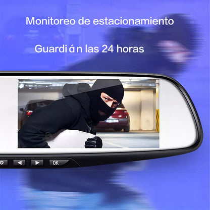 ESPEJO RETROVISOR CON CAMARA FRONTAL Y REVERSO