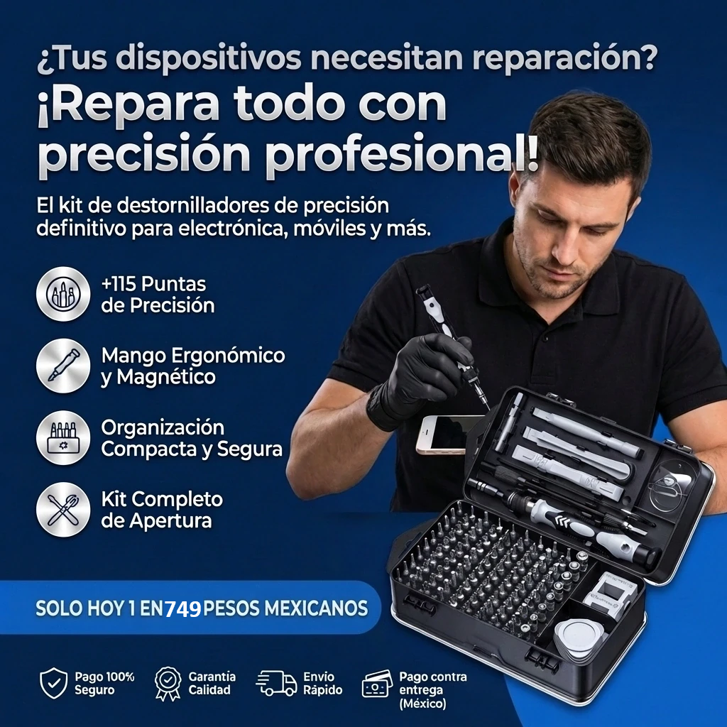 Set De Destornilladores 115 en 1