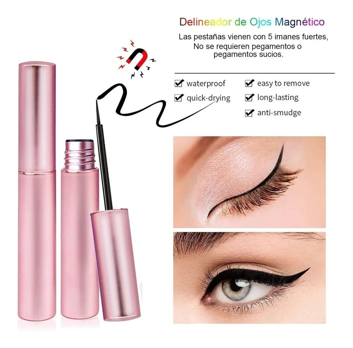 Set Eyeliner y Pestañas Magnéticas